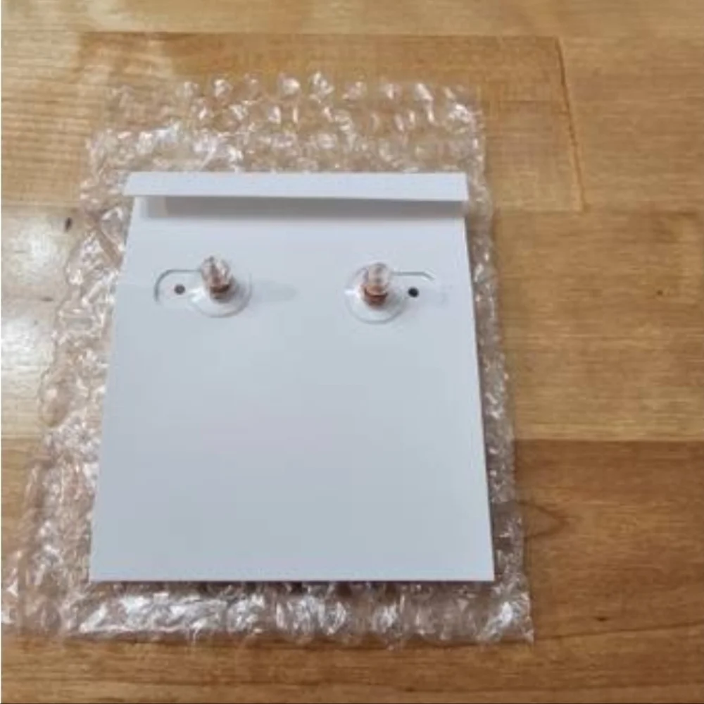 Kendra Scott Black and Rose Gold Stud Earrings (NWOT) - Picture 3 of 3
